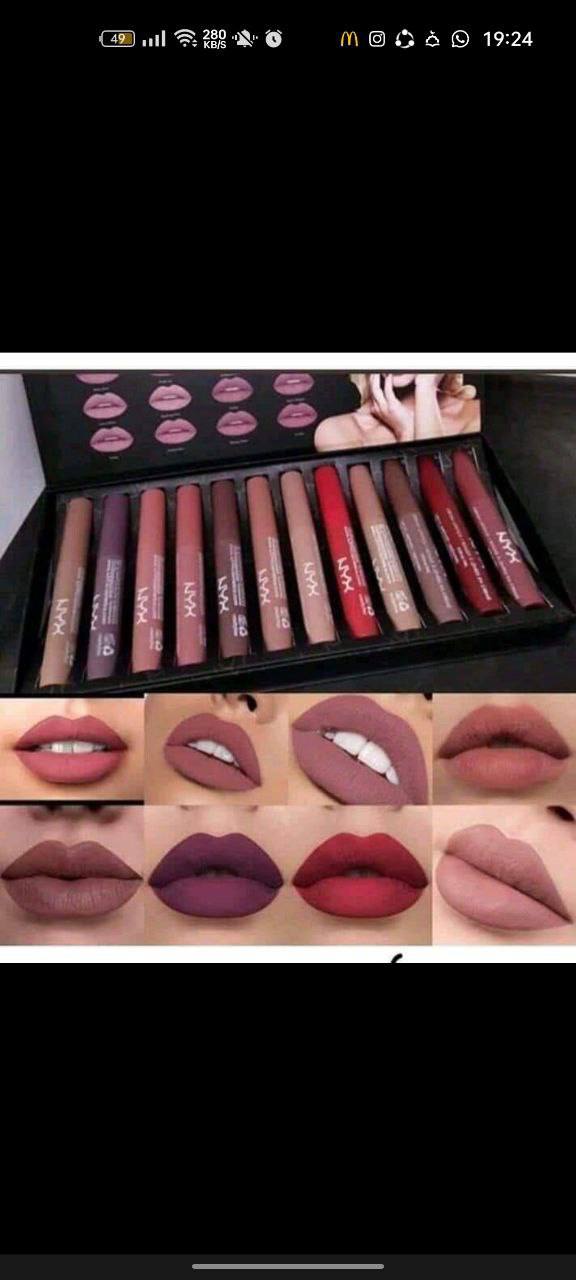 روج nyx الطقم ١٢ لون