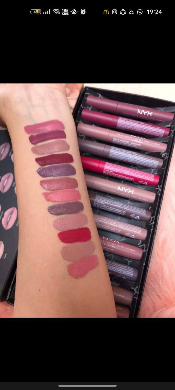 روج nyx الطقم ١٢ لون